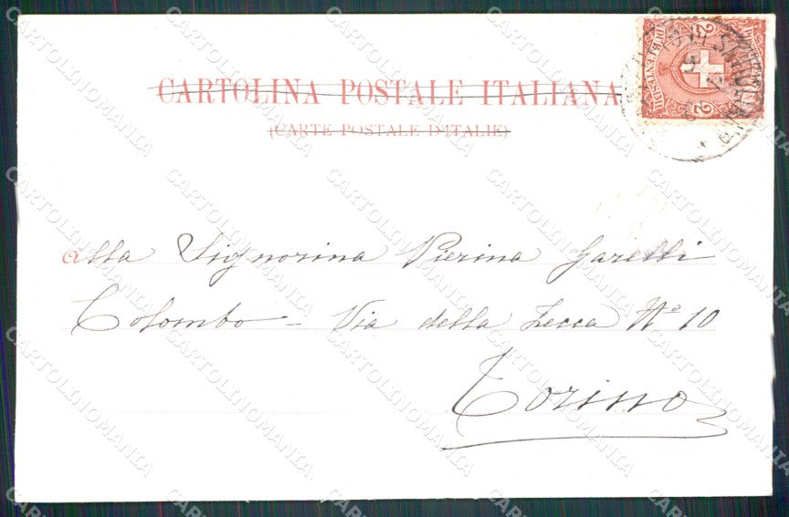 Cuneo Saluzzo Panorama cartolina MT5587 – retro