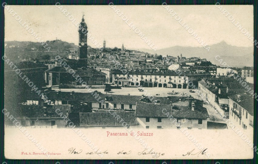 Cuneo Saluzzo Panorama cartolina MT5588 – fronte