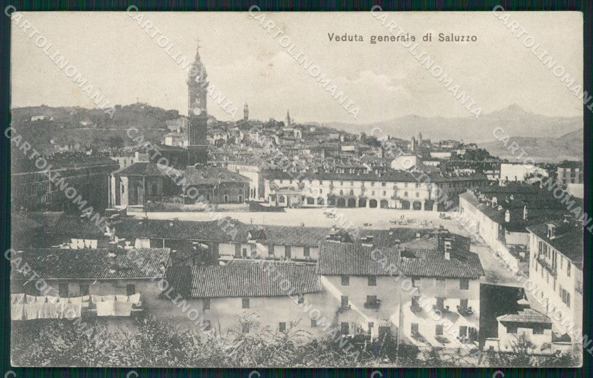 Cuneo Saluzzo Panorama cartolina MT5589 – fronte