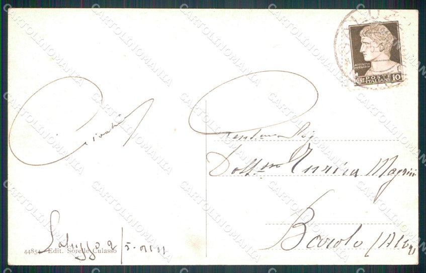 Cuneo Saluzzo Panorama Silvio Pellico cartolina MT5593 – retro