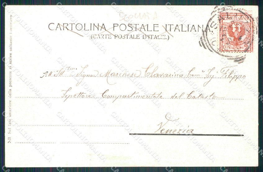 Cuneo Saluzzo Corso Carlo Alberto SCOLLATA cartolina MT5594 – retro
