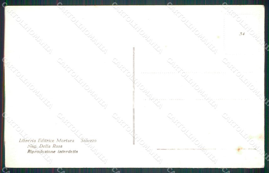 Cuneo Saluzzo Corso Carlo Alberto Silvio Pellico Foto STRAPPINO cartolina MT5596 – retro
