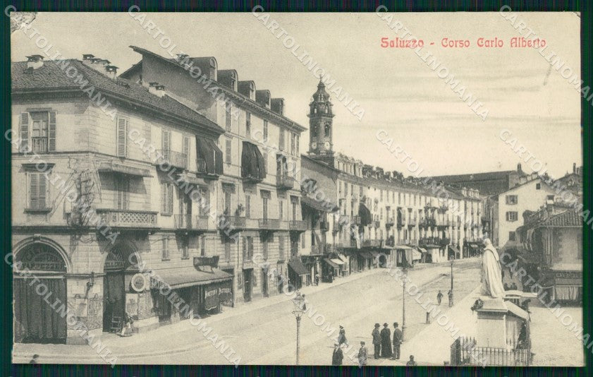 Cuneo Saluzzo Corso Carlo Alberto cartolina MT5599 – fronte