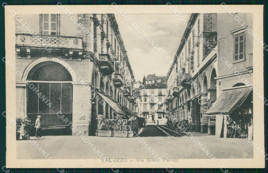 Cuneo Saluzzo Via Silvio Pellico cartolina MT5606 – fronte