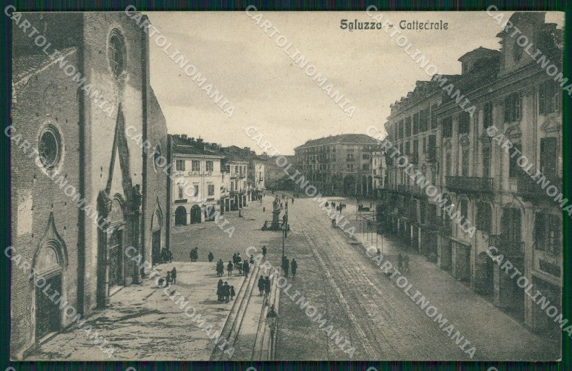 Cuneo Saluzzo Cattedrale cartolina MT5611 – fronte