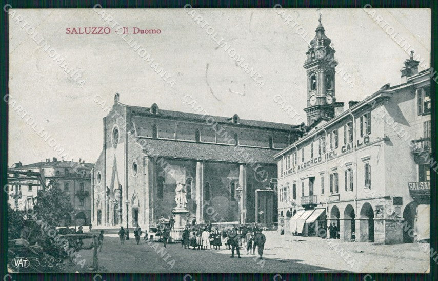 Cuneo Saluzzo Duomo Alterocca 5227 cartolina MT5614 – fronte