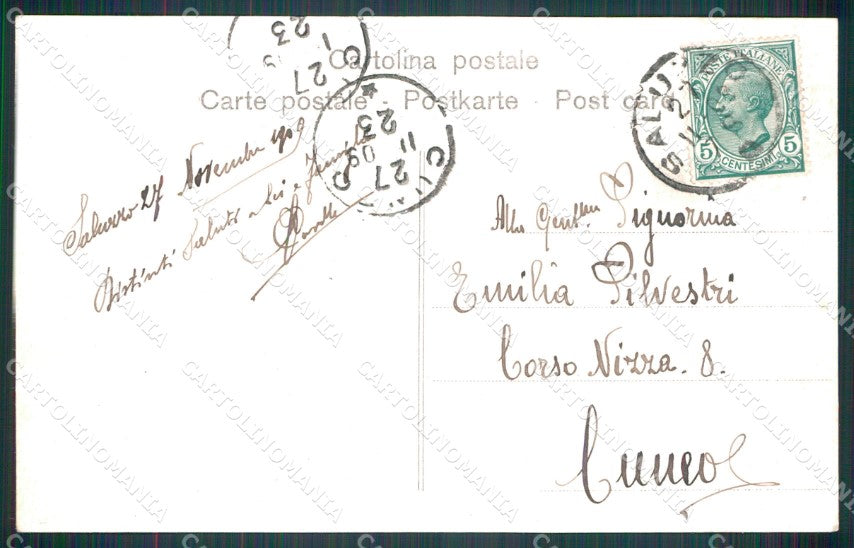 Cuneo Saluzzo Duomo Alterocca 5227 cartolina MT5614 – retro
