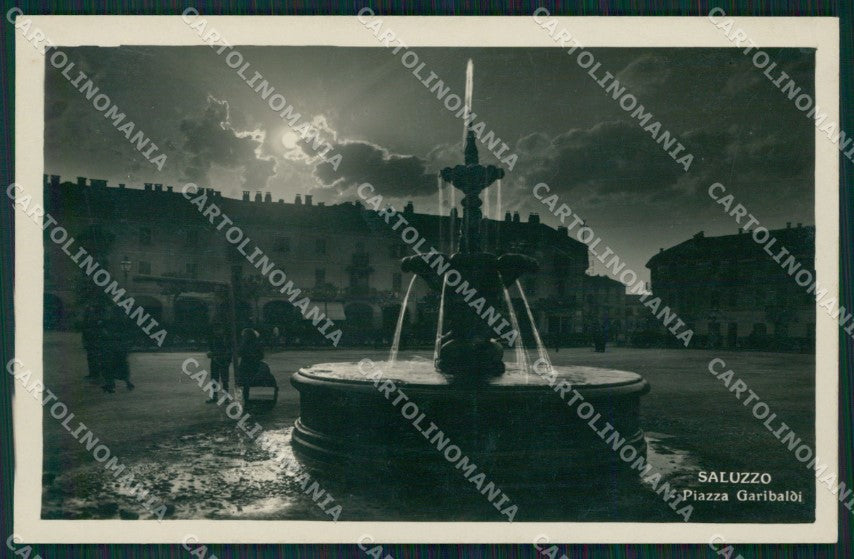 Cuneo Saluzzo Piazza Garibaldi Foto cartolina MT5618 – fronte