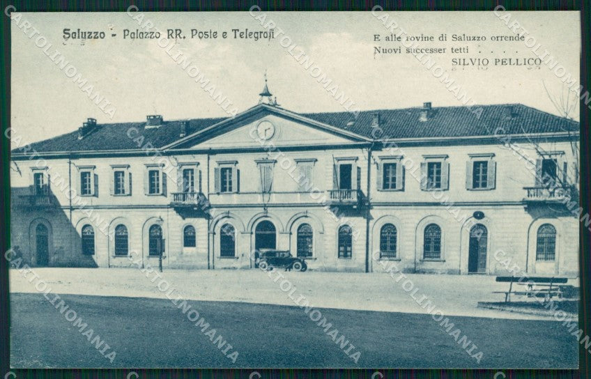 Cuneo Saluzzo Poste Silvio Pellico FORO cartolina MT5619 – fronte