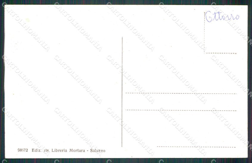 Cuneo Saluzzo Poste Silvio Pellico FORO cartolina MT5619 – retro