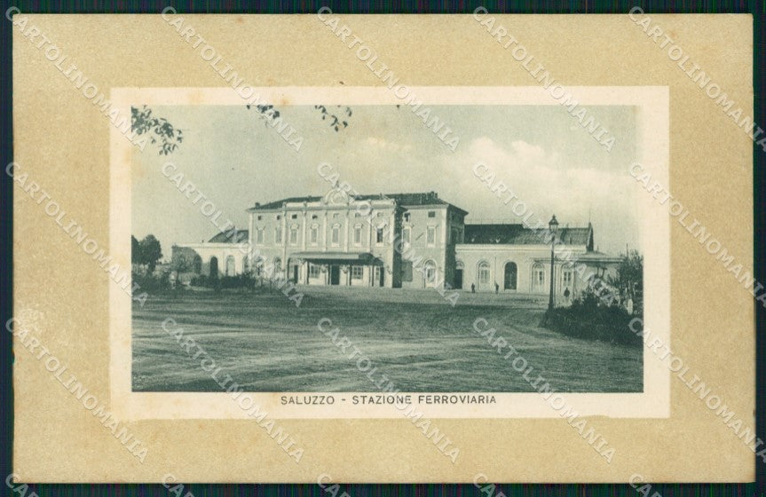 Cuneo Saluzzo Stazione Ferroviaria cartolina MT5621 – fronte
