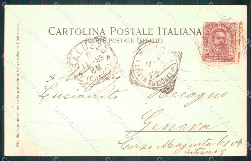 Cuneo Saluzzo San Giovanni Coro Casa Cavassa cartolina MT5629 – retro