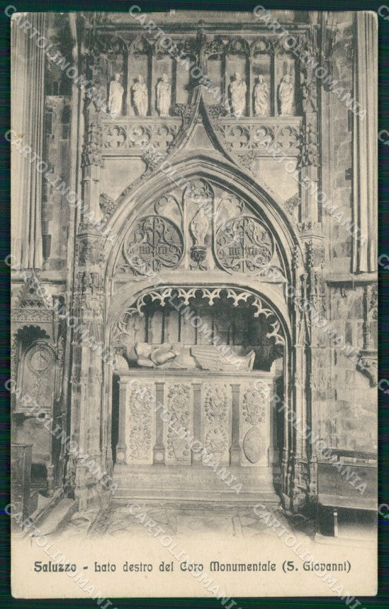 Cuneo Saluzzo San Giovanni Coro cartolina MT5632 – fronte
