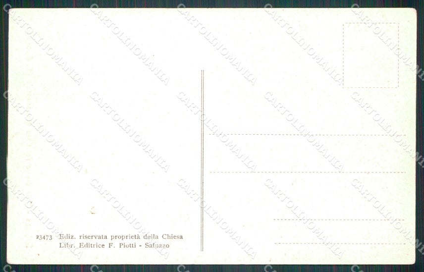 Cuneo Saluzzo San Giovanni Coro cartolina MT5632 – retro