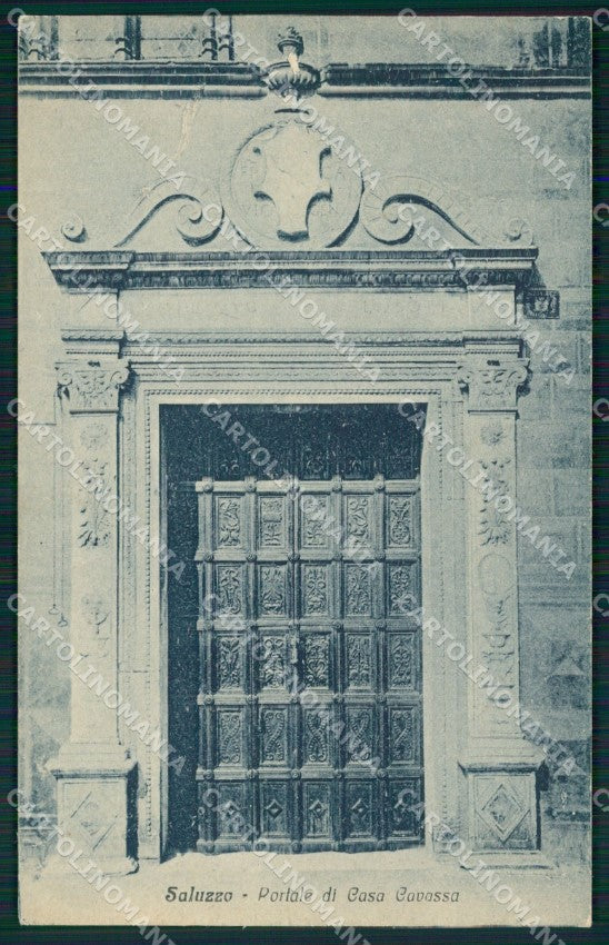 Cuneo Saluzzo Casa Cavassa cartolina MT5636 – fronte
