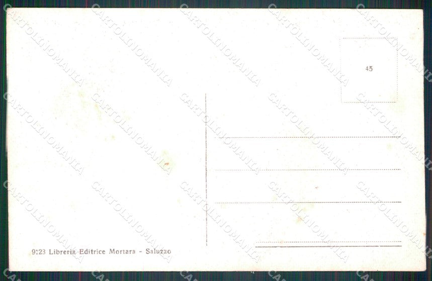 Cuneo Saluzzo Silvio Pellico cartolina MT5637 – retro
