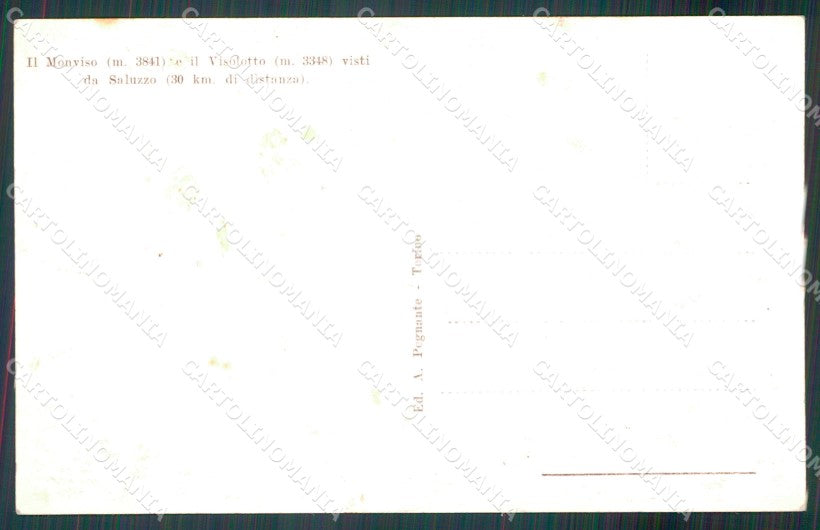Cuneo Saluzzo Monviso Foto cartolina MT5646 – retro