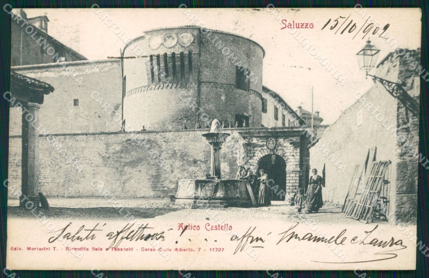 Cuneo Saluzzo Antico Castello cartolina MT5648 – fronte