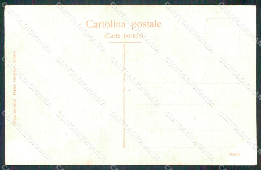 Cuneo Saluzzo Antico Castello cartolina MT5649 – retro