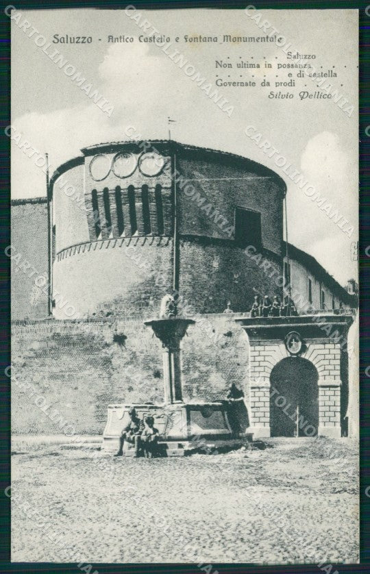 Cuneo Saluzzo Antico Castello Silvio Pellico cartolina MT5650 – fronte