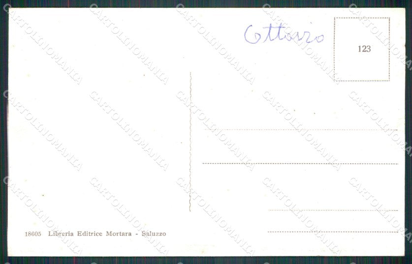 Cuneo Saluzzo Palazzo del Littorio Fascismo cartolina MT5653 – retro
