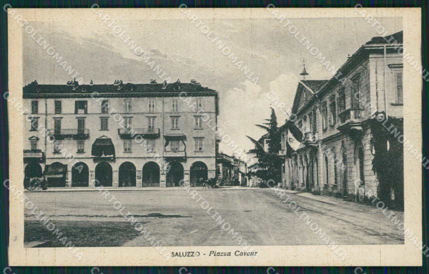 Cuneo Saluzzo Piazza Cavour cartolina MT5659 – fronte