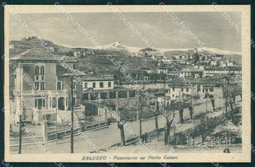 Cuneo Saluzzo Panorama da Porta Cuneo ABRASA cartolina MT5661 – fronte