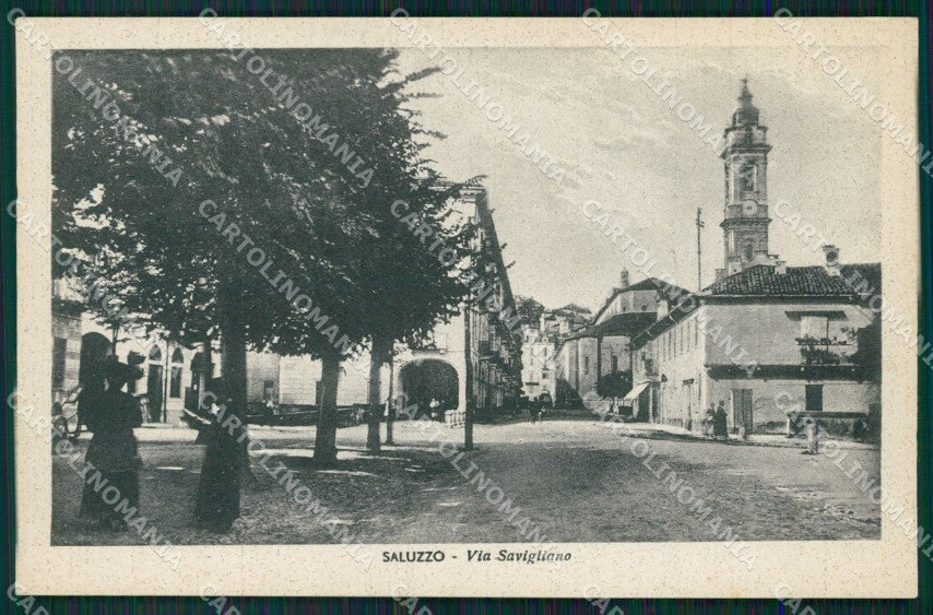 Cuneo Saluzzo Via Savigliano cartolina MT5664 – fronte