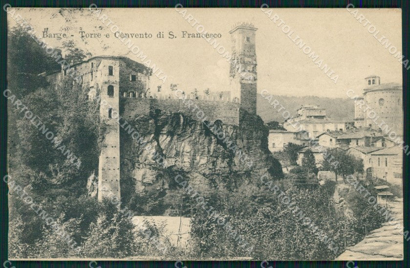 Cuneo Barge Torre e Convento San Francesco cartolina MT5672 – fronte