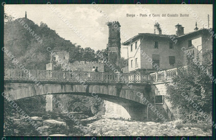 Cuneo Barge Ponte e Torre del Castello Berlini cartolina MT5673 – fronte