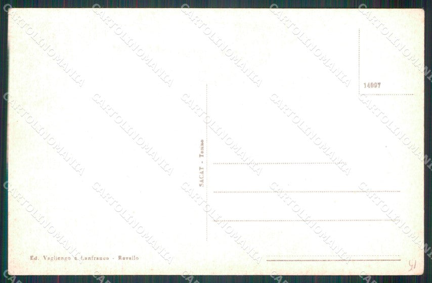 Cuneo Revello Via Vittorio Emanuele III cartolina MT5681 – retro