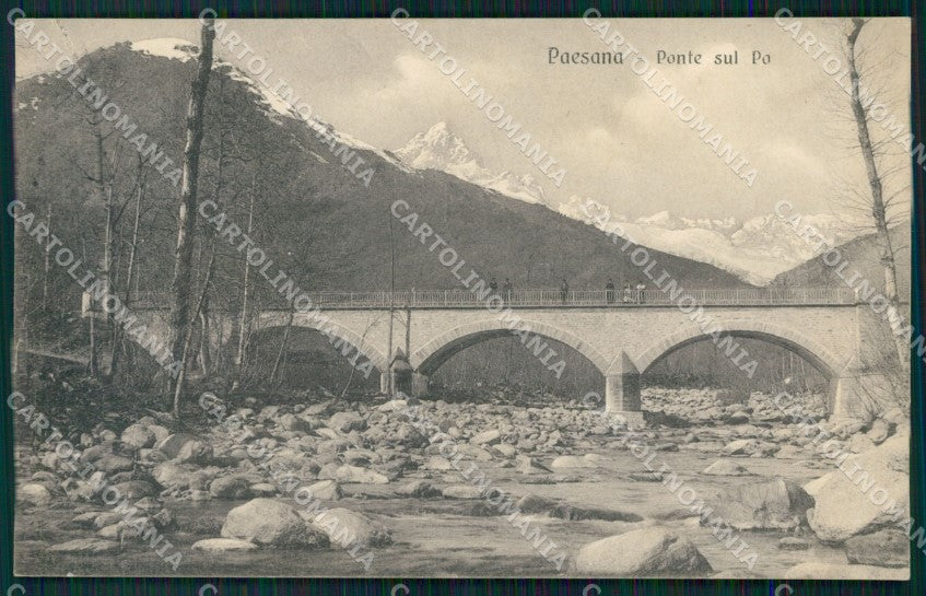 Cuneo Paesana Ponte sul Po cartolina MT5694 – fronte