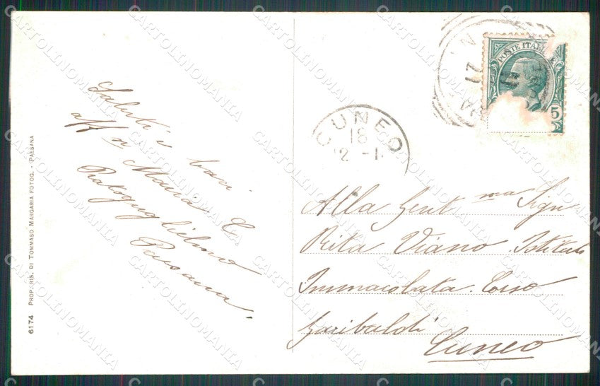 Cuneo Paesana Ponte sul Po cartolina MT5694 – retro