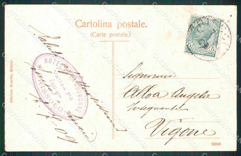 Cuneo Crissolo Panorama cartolina MT5702 – retro