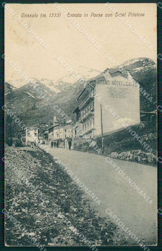 Cuneo Crissolo Hotel Pilatone cartolina MT5704 – fronte