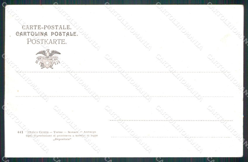 Cuneo Crissolo Genta cartolina MT5705 – retro