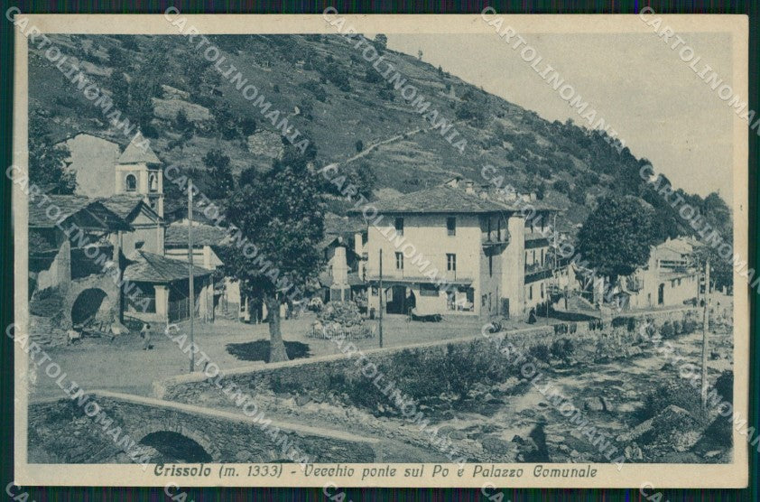 Cuneo Crissolo Palazzo Comunale cartolina MT5712 – fronte