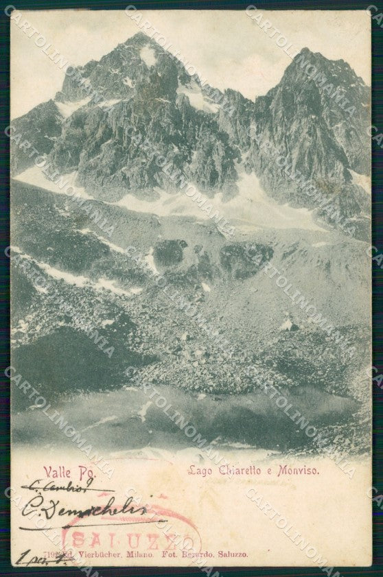 Cuneo Monviso Lago Chiaretto Valle Po cartolina MT5733 – fronte