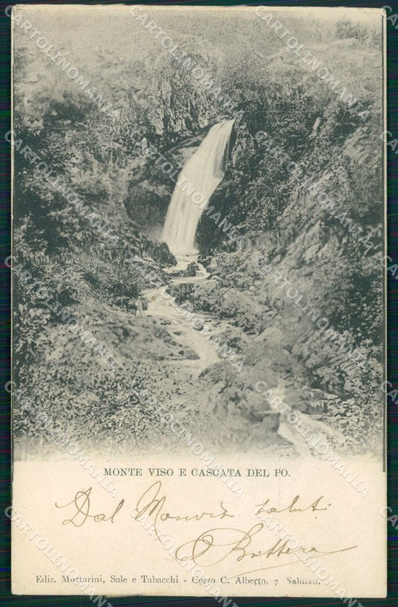 Cuneo Monviso Cascata del Po cartolina MT5734 – fronte