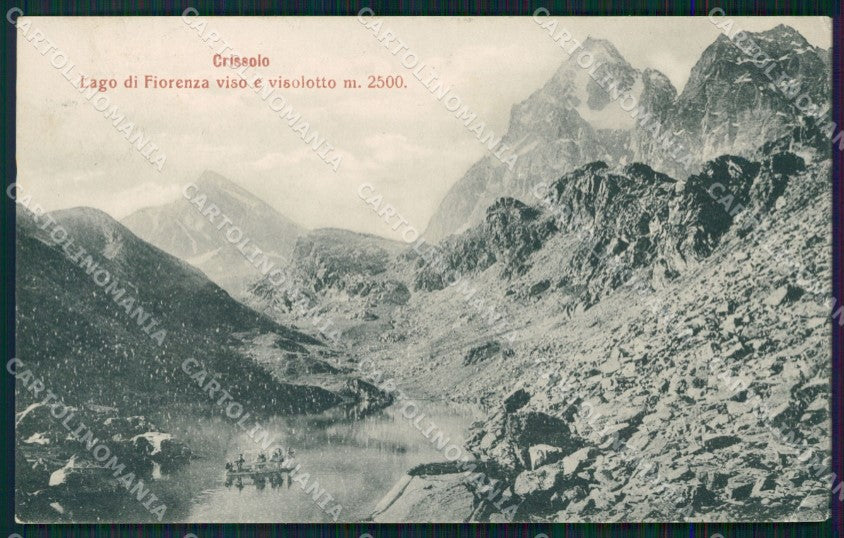Cuneo Monviso Lago di Fiorenza Valle Po PIEGA cartolina MT5740 – fronte