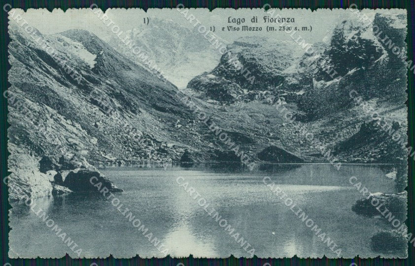 Cuneo Monviso Lago di Fiorenza Valle Po SCOLLATA cartolina MT5741 – fronte