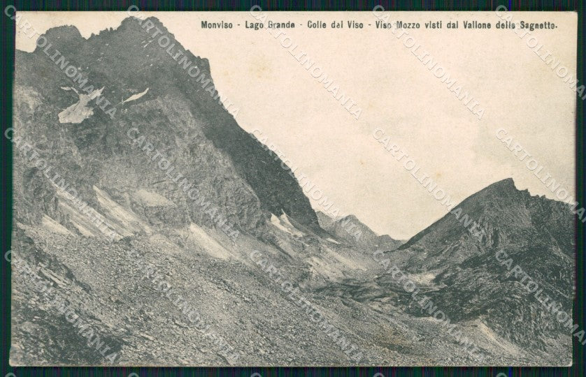 Cuneo Monviso Lago Grande Colle di Viso Valle Po cartolina MT5743 – fronte