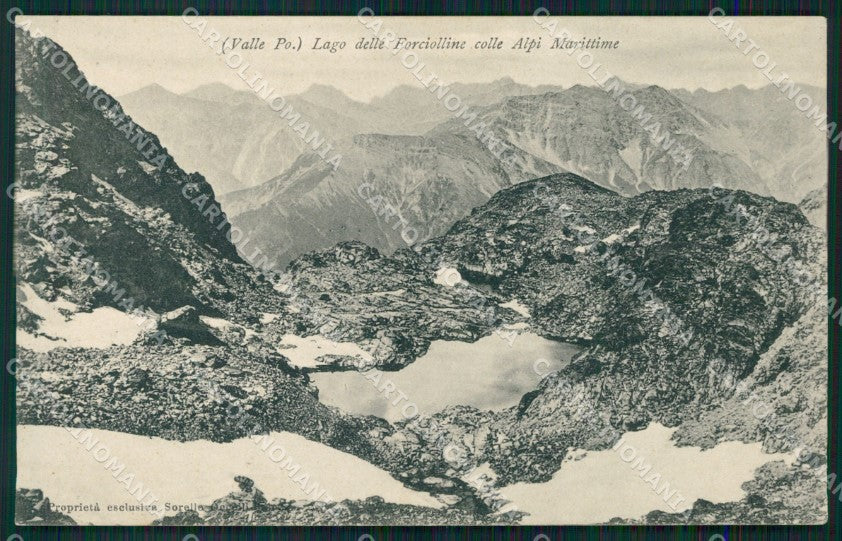 Cuneo Monviso Lago delle Forciolline Alpi Marittime cartolina MT5744 – fronte