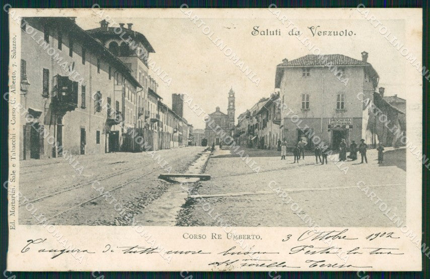 Cuneo Verzuolo Corso Re Umberto cartolina MT5750 – fronte