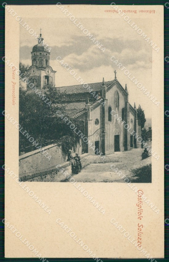 Cuneo Costigliole di Saluzzo Chiesa parrocchiale cartolina MT5766 – fronte