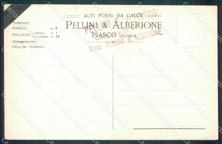 Cuneo Piasco Cava Alta Calce cartolina MT5773 – retro
