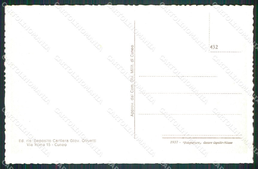 Cuneo Brossasco Panorama cartolina MT5779 – retro