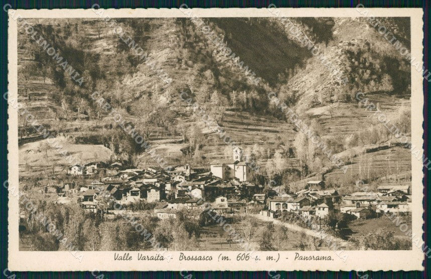 Cuneo Brossasco Panorama cartolina MT5780 – fronte