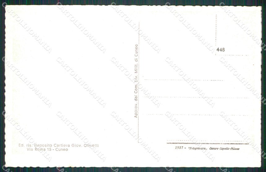 Cuneo Brossasco Panorama cartolina MT5780 – retro