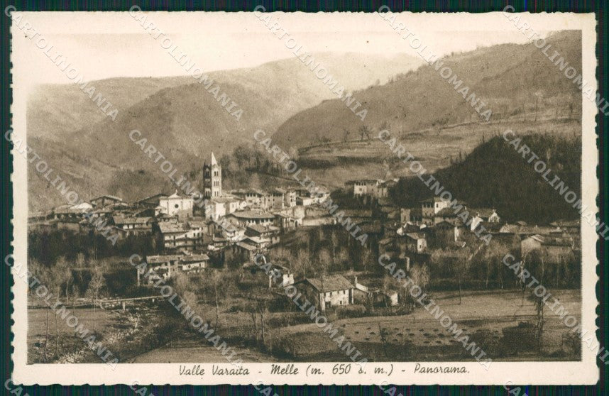 Cuneo Melle PIEGA cartolina MT5792 – fronte